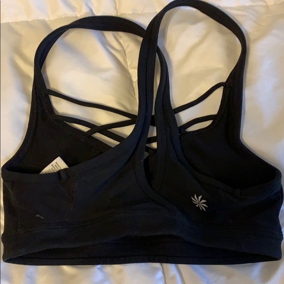 Black Criss Cross Athleta Sports Bra - Picture 2 of 2